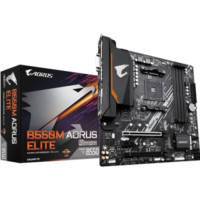 Gigabyte B550M AORUS ELITE AM4 Micro-ATX Motherboard PCIe 4.0 Gigabyte B550M AORUS ELITE AM4 Micro-ATX Motherboard PCIe 4.0